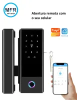 Fechadura Biométrica WIFI G10S para portas de vidro - Foto 2