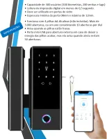 Fechadura Biométrica WIFI G10S para portas de vidro - Foto 6