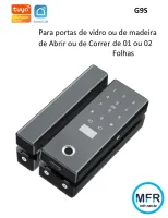 Fechadura Biométrica WIFI G10S para portas de vidro - Foto 7