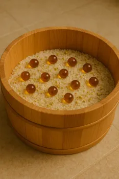  Escalda-Pés com Esferas de Vidro - 180g - Foto 2