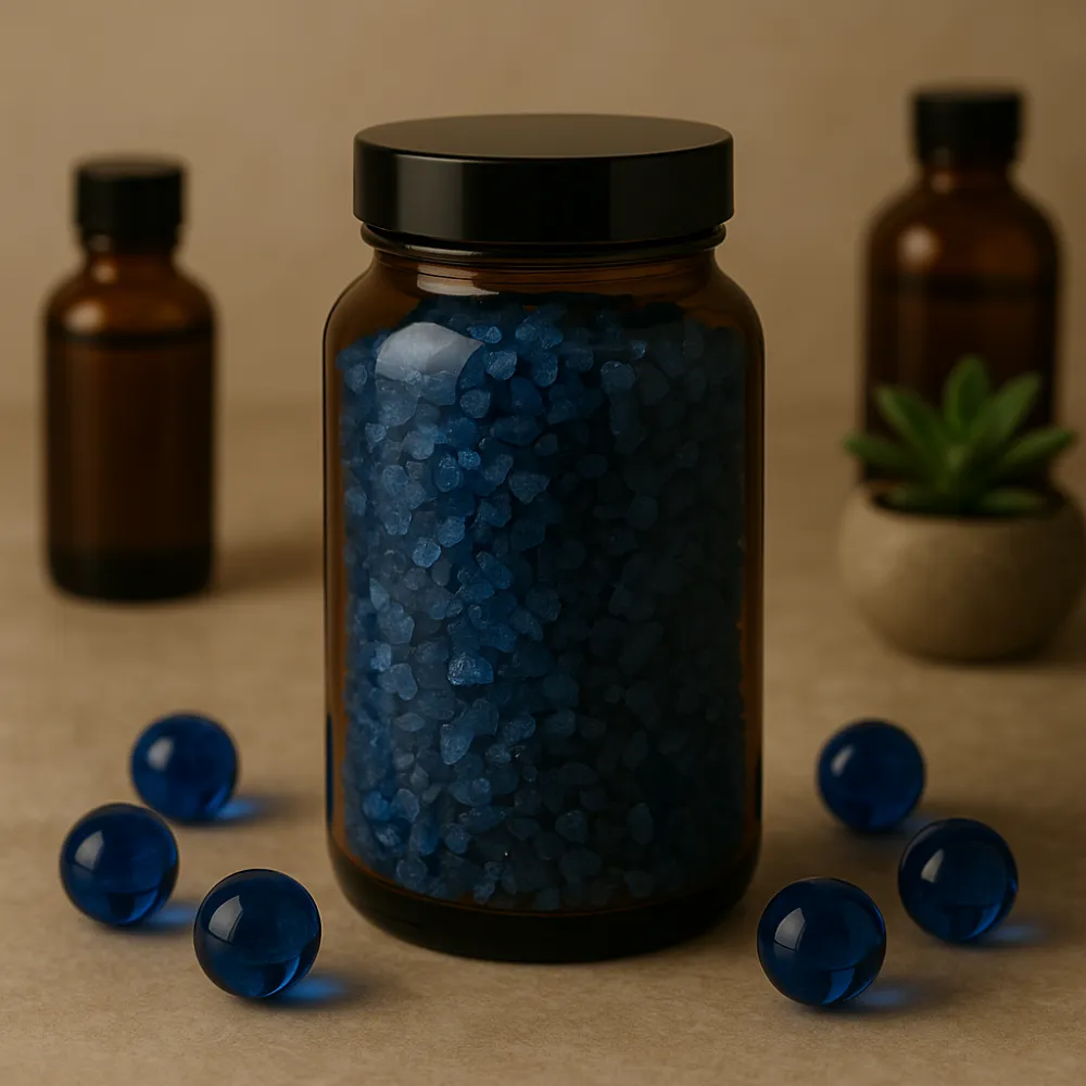 Escalda-Pés, Sacre Bleu com Esferas de Vidro - 180g