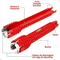 Chave Para Torneira Pia Ferramenta Reparo Hidraulico - Foto 3