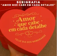  Coração Cartonagem G - C/ 10 Cm de Altura - Personalizado  - Foto 6