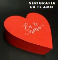  Coração Pequeno - Tampa e Fundo Cartonagem - Personalizada - Foto 4