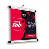  BANNER  C/ ACABAMENTO BASTÃO E CORDA  - Foto 4