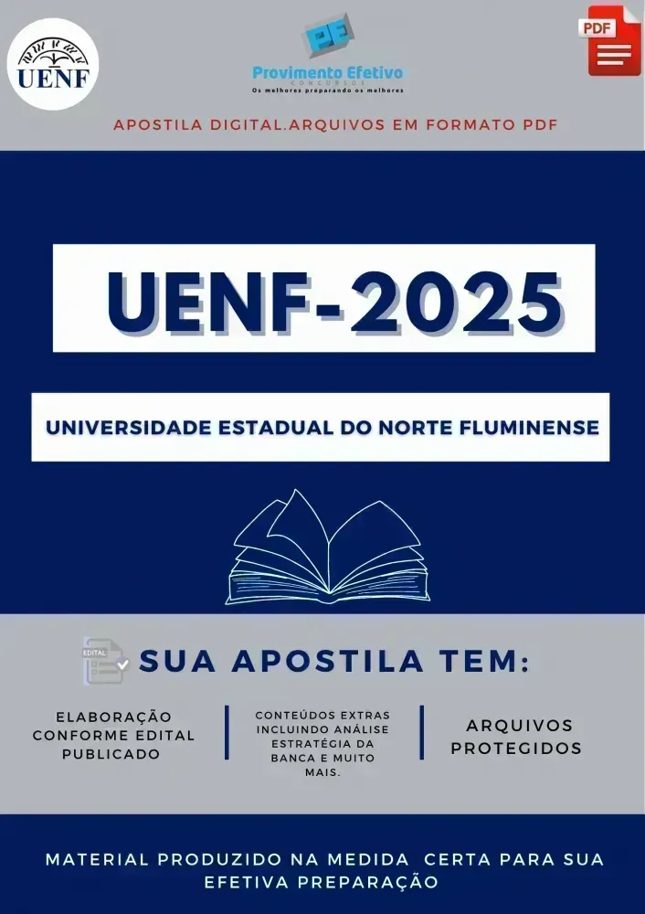 Apostila UENF Engenheiro Segurança 2025 Imagem