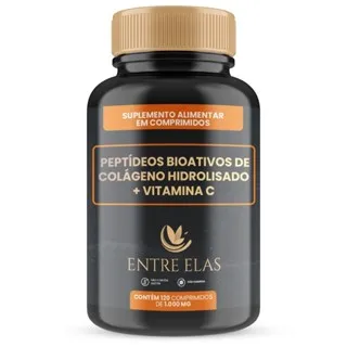 Peptídeos Bioativos de Colágeno Hidrolisado + Vitamina C 1000mg 120 Comprimidos Imagem