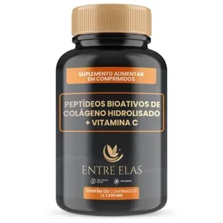 Peptídeos Bioativos de Colágeno Hidrolisado + Vitaminas Entre Elas - 120 Comprimidos