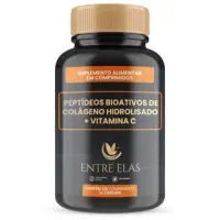 Peptídeos Bioativos de Colágeno Hidrolisado + Vitamina C 1000mg 120 Comprimidos