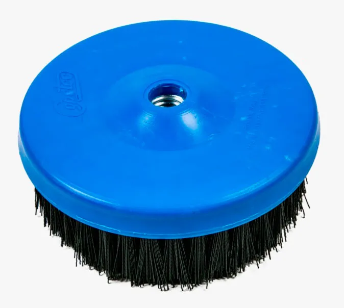 Escova de limpeza rotativa  120 mm em Nylon Macia p/ Politriz