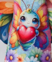 Vestido Borboleta com Asa e Led - Foto 3