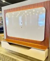 Painel Treviso TV 70  DJmoveis 2,10 Com Led - Foto 2