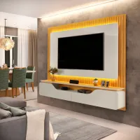Painel Treviso TV 70  DJmoveis 2,10 Com Led - Foto 5