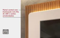 Painel Treviso TV 70  DJmoveis 2,10 Com Led - Foto 7