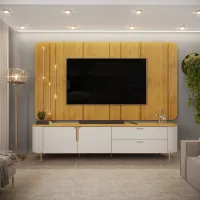 Painel Celine + Bancada Celine TV  85 2,41 Duas cores - Foto 4