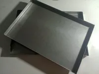 BANDEJA INOX FUNDO FIXO TAM:    30 x 30 x 1,5 cm  1.2MM -  BIF3030/15 -