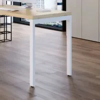 Mesa Reta 1600 Pé Metal Trave Opus - Foto 4