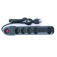 Filtro De Linha De 5 Tomadas Filtro De Linha 5 Tomadas Cor Preto Comprimento Do Cabo De 100cm 110v/220v - Foto 3