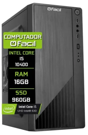 Computador Fácil Intel Core I5 10400 16gb Ddr4 Ssd 960gb