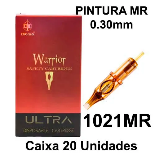 Cartucho DKLab WARRIOR Pintura 1021MR 0.30mm - CAIXA 20 UNIDADES