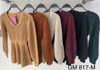 Blusa tricot bata boho com elastico cintura Gm 817 Tam M  - Foto 2