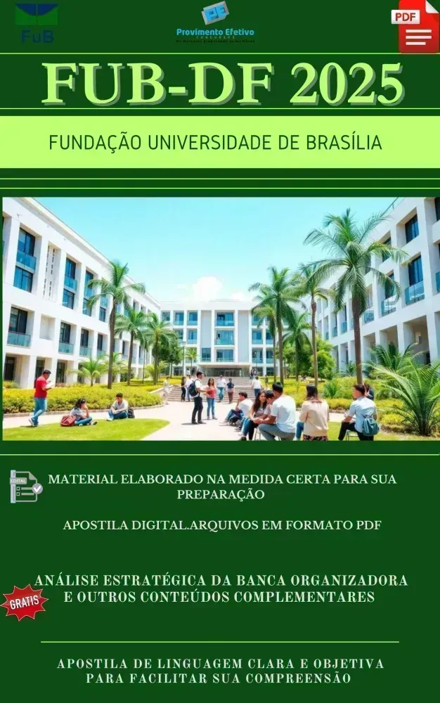 Apostila FUB DF Farmacêutico 2025 Imagem