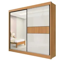 Guarda-Roupa 2 Portas Titanium Ripado 2,20