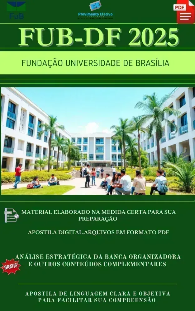 Apostila FUB DF Técnico Análises Clínicas 2025 Imagem