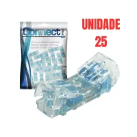Kit 25 Conectores De Emenda Linear C/gel 101e Bargoa Cor Branco - Foto 3