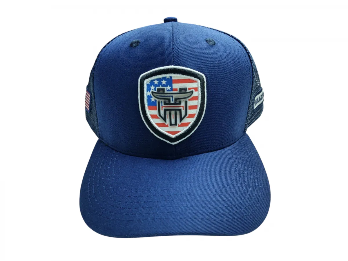 Ref: TH3307 - Boné Texas Head - Bandeira U.S.A - Cor Azul Marinho Imagem