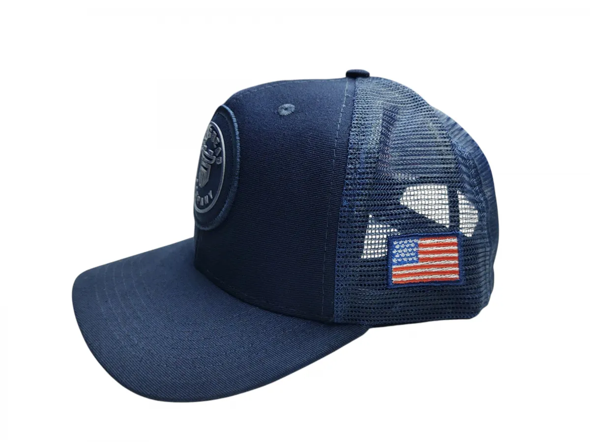 Ref: TH3312 - Boné Texas Head - Bandeira U.S.A  Lateral Esquerda  -Cor Azul Marinho
