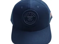 Ref: TH3312 - Boné Texas Head - Bandeira U.S.A  Lateral Esquerda  -Cor Azul Marinho - Foto 3