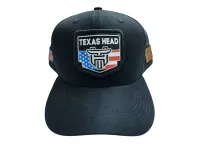 Ref: TH3313 - Boné Texas Head - Bandeira U.S.A - Cor Preto