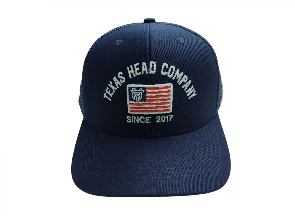 Ref: TH3314 - Boné Texas Head - Bandeira U.S.A - Cor Azul Marinho
