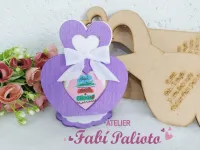 G1.882  Gabarito de Moldes  em MDF  Coração Porta Sabonete