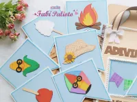 G1.883  Gabarito de Moldes  em MDF Sacola Adivinhas Juninas - Foto 2