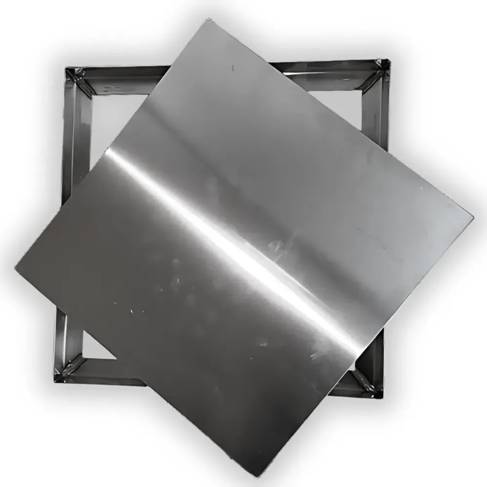  Bandeja INOX 304 - 1.2mm - Fundo Falso  29 x 29 x  2 -  BIFF2929/2 -  Imagem