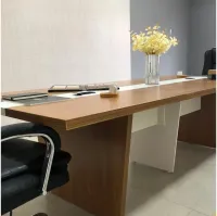 Mesa de Reunião Retangular 2600 Modular com Caixa de Tomadas Tamburato 37mm Y37 - Foto 3