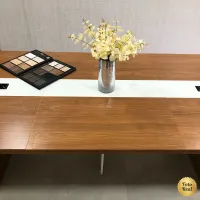 Mesa de Reunião Retangular 2600 Modular com Caixa de Tomadas Tamburato 37mm Y37 - Foto 5