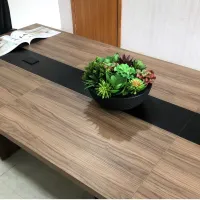 Mesa de Reunião Retangular 2600 Modular com Caixa de Tomadas Tamburato 37mm Y37 - Foto 7