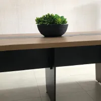 Mesa de Reunião Retangular 2600 Modular com Caixa de Tomadas Tamburato 37mm Y37 - Foto 9