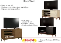 Rack Vinci TV até 32  larg 1,13
