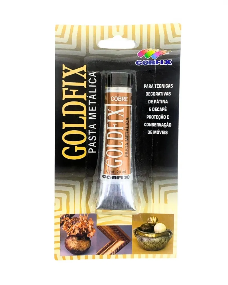 LCO0011- Goldfix Pasta metálica Cobre - Conteudo Tubo de pasta com 20ml ** Imagem