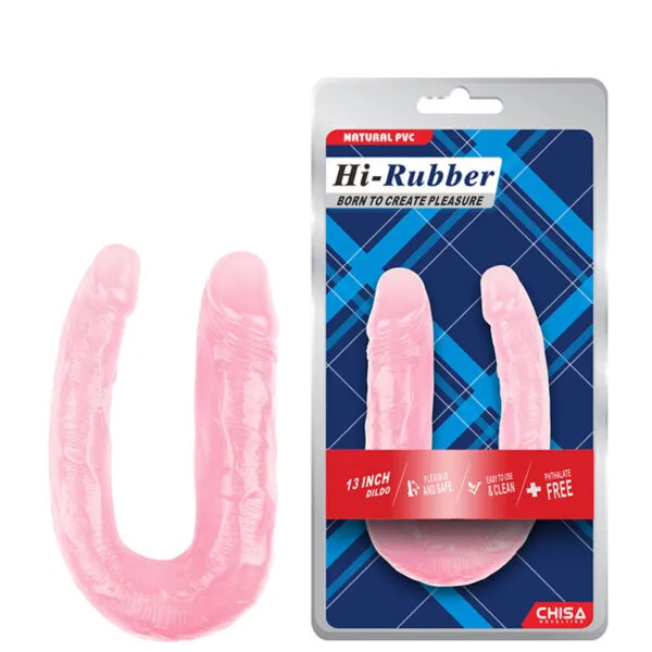 Penetrador com Ponta Dupla, Veias Salientes e Glande – CHISA HI-RUBBER BORN TO CREATE PLEASURE – DI-176