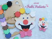 G1.884  Gabarito de Moldes  em MDF  Palhaço Careca - Foto 3