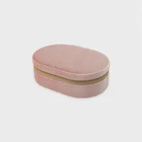 Porta Joias veludo oval rosa - Foto 2