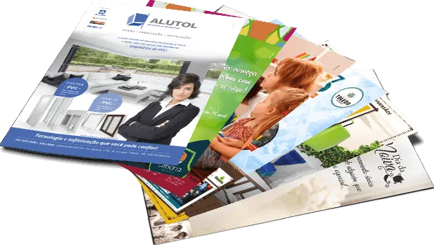 Panfletos Personalizados (Flyer ou Folheto) Papel Couchê 70 Gr Imagem