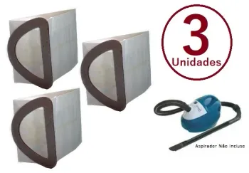 Saco Descartável Mallory Compact 800 kit com 3 unidades