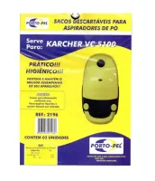 Saco Descartavel VC 5100 Karcher c/ 3 unidades