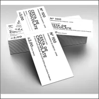 BLOCO DE RIFA PERSONALIZADA  Com  50 Folhas 